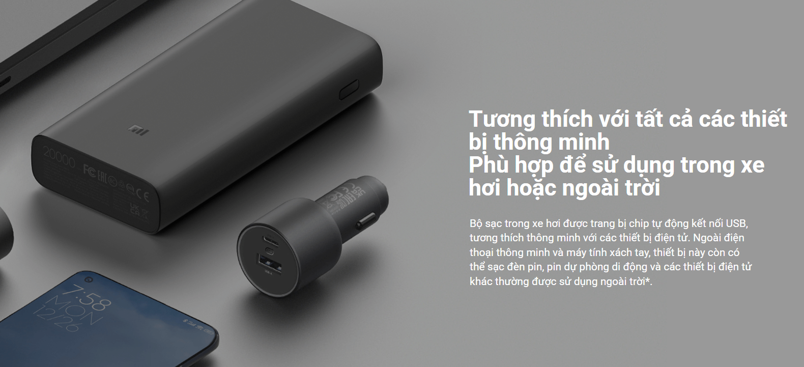 ĐẦU SẠC (ADAPTER) Xiaomi 67W Car Charger (USB-A + Type-C)(BHR6814GL)