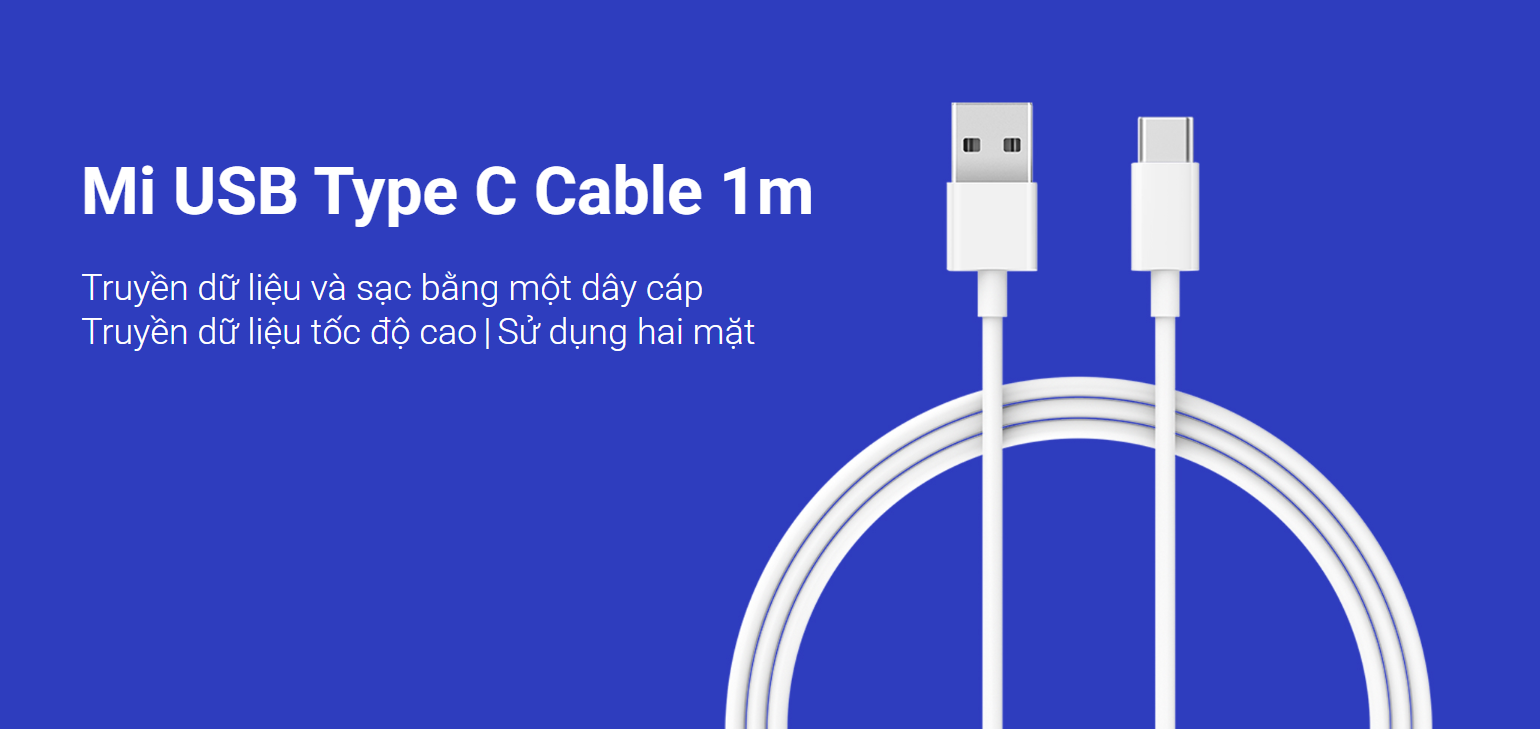DÂY CÁP (CABLE) MI USB-C CABLE 1M WHITE(BHR4422GL)