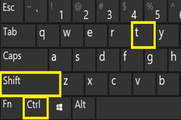 Ctrl + Shift + T: Phím tắt “cứu cánh” khi lỡ tay đóng tab trình duyệt