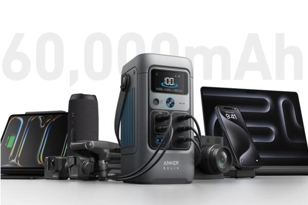 Anker Solix C200: Trạm sạc 5 cổng sạc nhanh, giảm 41%