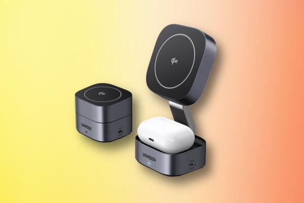 Ugreen MagFlow Magnetic Charging Station – Sạc Không Dây Gập 3 Trong 1 với Giá Đỡ Từ Tính, Giảm 20%