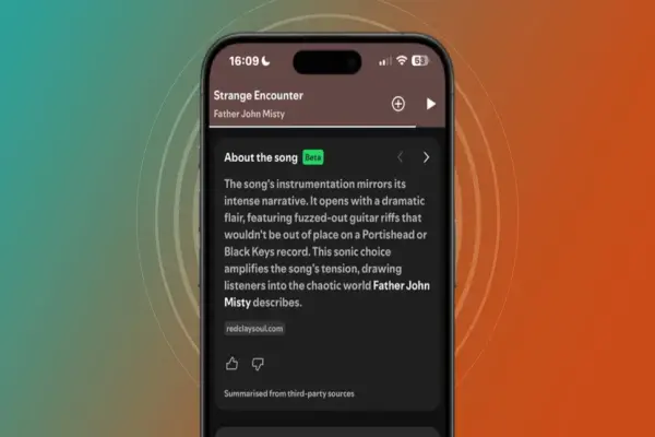 Tôi cực kỳ thích tính năng "Giới thiệu về bài hát" mới của Spotify — tôi đang học được những điều về các album yêu thích của mình mà trước đây tôi chưa từng biết.