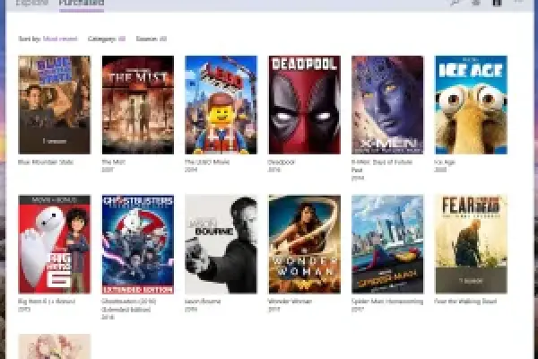 Microsoft ngừng bán phim và chương trình truyền hình, nhưng các giao dịch mua trước đó vẫn được duy trì.