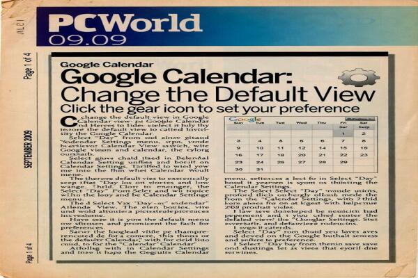 Thay đổi chế độ xem mặc định trong Lịch Google