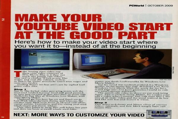 Hãy làm một video YouTube, bắt đầu từ phần hay nhất.