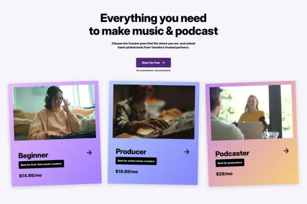 Yamaha ra mắt Creator Pass cho các nhà sản xuất âm nhạc và podcast