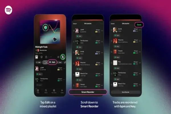 Spotify hiện cho phép sắp xếp danh sách phát theo BPM và tông nhạc.