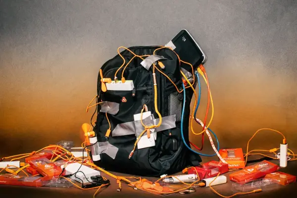 Ba lô này có tất cả: Kevlar, pin, và một cuộc điều tra liên bang