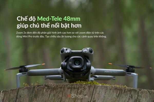 Chế độ quay 48mm Med-Tele trong Mini 5 Pro: lợi ích và hạn chế khi sử dụng cho vlog và ảnh chân dung