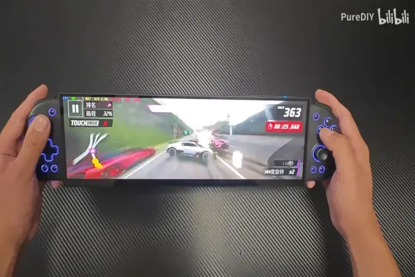 Tay cầm chơi game DIY với màn hình siêu rộng 32:9 và AMD Ryzen Z2 Extreme