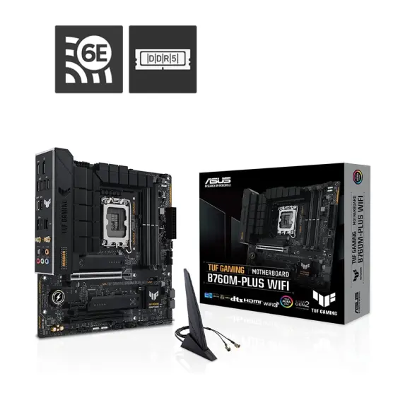 Mainboard-Asus-TUF-GAMING-B660M-PLUS-WIFI-DDR5-(Đen)-(90MB1AZ0-M0UAY0)