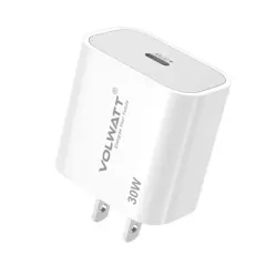 Củ-sạc-nhanh-Volwatt-30W-GaN-USB-C-Trắng