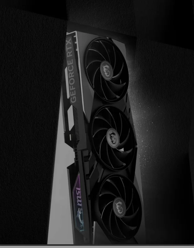Card màn hình MSI GeForce RTX 4060 Ti GAMING X SLIM 16G có thiết kế nhỏ gọn, mỏng nhẹ với vỏ màu đen chủ đạo và các đường nét sắc cạnh hiện đại. Sản phẩm có hai quạt lớn với cánh quạt đặc biệt hình xoắn giúp tăng luồng khí làm mát hiệu quả. Bề mặt card nhẵn mịn, có logo MSI phát sáng nhẹ tạo điểm nhấn tinh tế. Kích thước nhỏ giúp dễ dàng lắp đặt trong các bộ máy tính nhỏ gọn nhưng vẫn đảm bảo khả năng tản nhiệt tối ưu và vận hành êm ái.