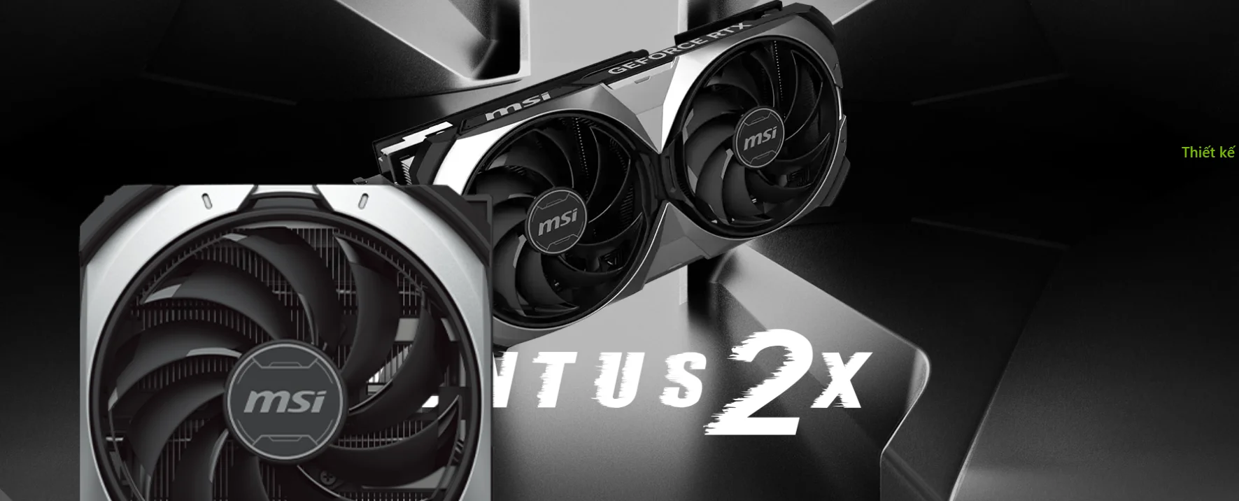 Card đồ họa MSI RTX 4070 Ti SUPER VENTUS 2X OC 16G có thiết kế nhỏ gọn, hình chữ nhật ngang, tông màu đen xám hiện đại. Mặt trước nổi bật với hai quạt tản nhiệt lớn, viền cứng cáp và các đường nét góc cạnh sắc sảo. Thân card được làm từ nhựa và kim loại, mang lại cảm giác chắc chắn. Mặt sau là tấm kim loại phẳng màu xám đậm, có các khe thoát nhiệt và logo MSI đơn giản. Tổng thể thiết kế mang phong cách tối giản, mạnh mẽ, phù hợp với các dàn máy không quá cầu kỳ nhưng vẫn yêu cầu hiệu năng cao.
