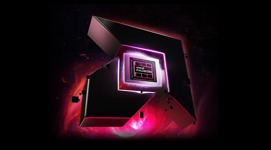 Card đồ họa Gigabyte Radeon RX 7900 XTX Gaming OC 24GB có thiết kế hầm hố, với ba quạt làm mát lớn màu đen, viền kim loại chắc chắn và các đường nét góc cạnh sắc sảo tạo vẻ mạnh mẽ. Thân card kết hợp giữa kim loại và nhựa, bề mặt nhám giúp chống bám vân tay. Mặt sau là tấm kim loại cứng cáp, hỗ trợ tản nhiệt thụ động. Tổng thể card có kích thước lớn, hình chữ nhật dài, mang phong cách hiện đại và chuyên nghiệp, phù hợp cho các dàn máy hiệu suất cao.