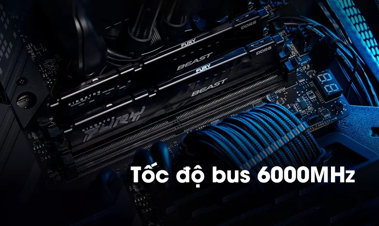 RAM desktop KINGSTON FURY Beast K2 32GB DDR5 6000MHz | Tốc độ bus cao