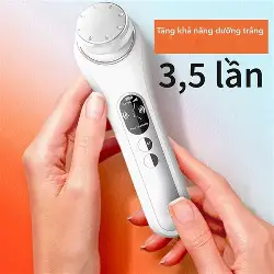 Image result for Máy đẩy tinh chất dưỡng trắng nóng lạnh Halio Ion Hot & Cool Beauty Device - Màu trắng - Hàng trưng bày