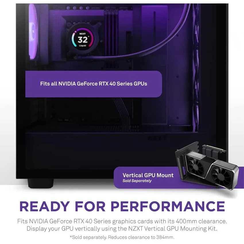 Không Gian Lưu Trữ Rộng Rãi – Dễ Dàng Nâng Cấp NZXT H7 Elite RGB hỗ trợ: Ổ 2.5 inch: 4 + 2 khay Ổ 3.5 inch: 2 khay Mainboard: Mini-ITX, Micro-ATX, ATX Thiết kế thông minh giúp người dùng lắp ráp dễ dàng, quản lý cáp gọn gàng và tối ưu hóa không gian cho card đồ họa cao cấp, tản nhiệt lớn hoặc hệ thống custom loop.