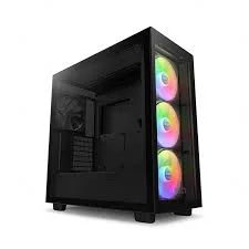 Case NZXT H7 Elite RGB All Black (CM-H71EB-02) Sự Kết Hợp Tuyệt Vời Giữa Hiệu Năng, Thẩm Mỹ Và Ánh Sáng RGB NZXT H7 Elite RGB All Black là chiếc vỏ case lý tưởng dành cho game thủ, nhà sáng tạo nội dung và người dùng chuyên nghiệp đang tìm kiếm một sản phẩm vừa hiệu năng cao, tản nhiệt tối ưu, vừa nâng tầm thẩm mỹ cho không gian làm việc. Với thiết kế đen toàn bộ mạnh mẽ, vật liệu cao cấp và hệ thống RGB đồng bộ tuyệt đẹp, đây chính là trung tâm của mọi bộ máy cao cấp.