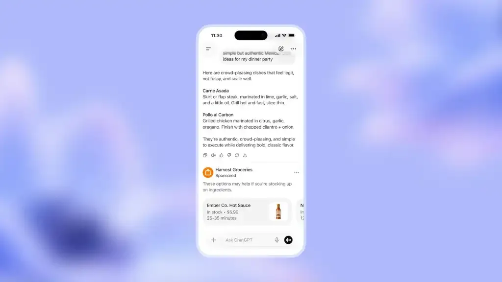 OpenAI-ads-in-ChatGPT-example-mobile-mockup
