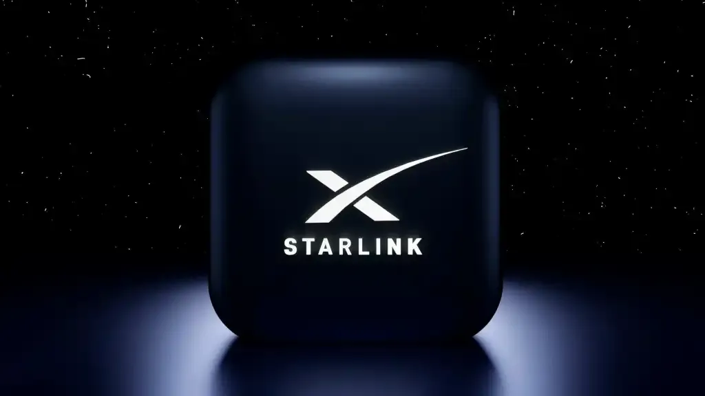 Starlink-internet-logo-on-outer-space-background