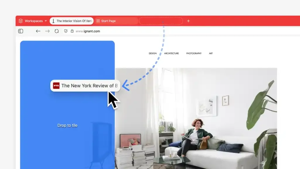 Vivaldi-save-to-tile