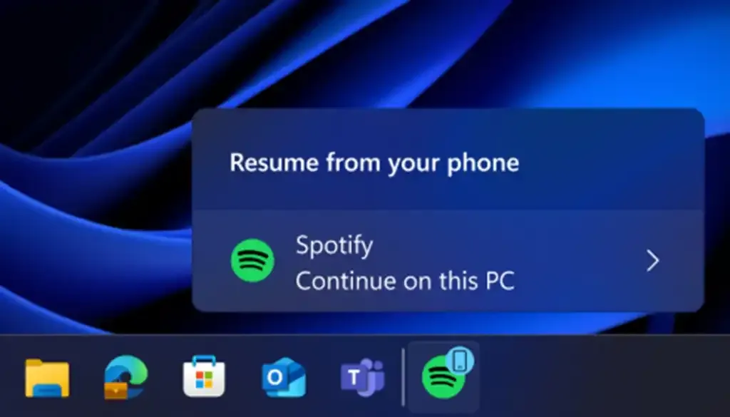 Windows-11-Resume-Taskbar-Alert-Spotify-Launch