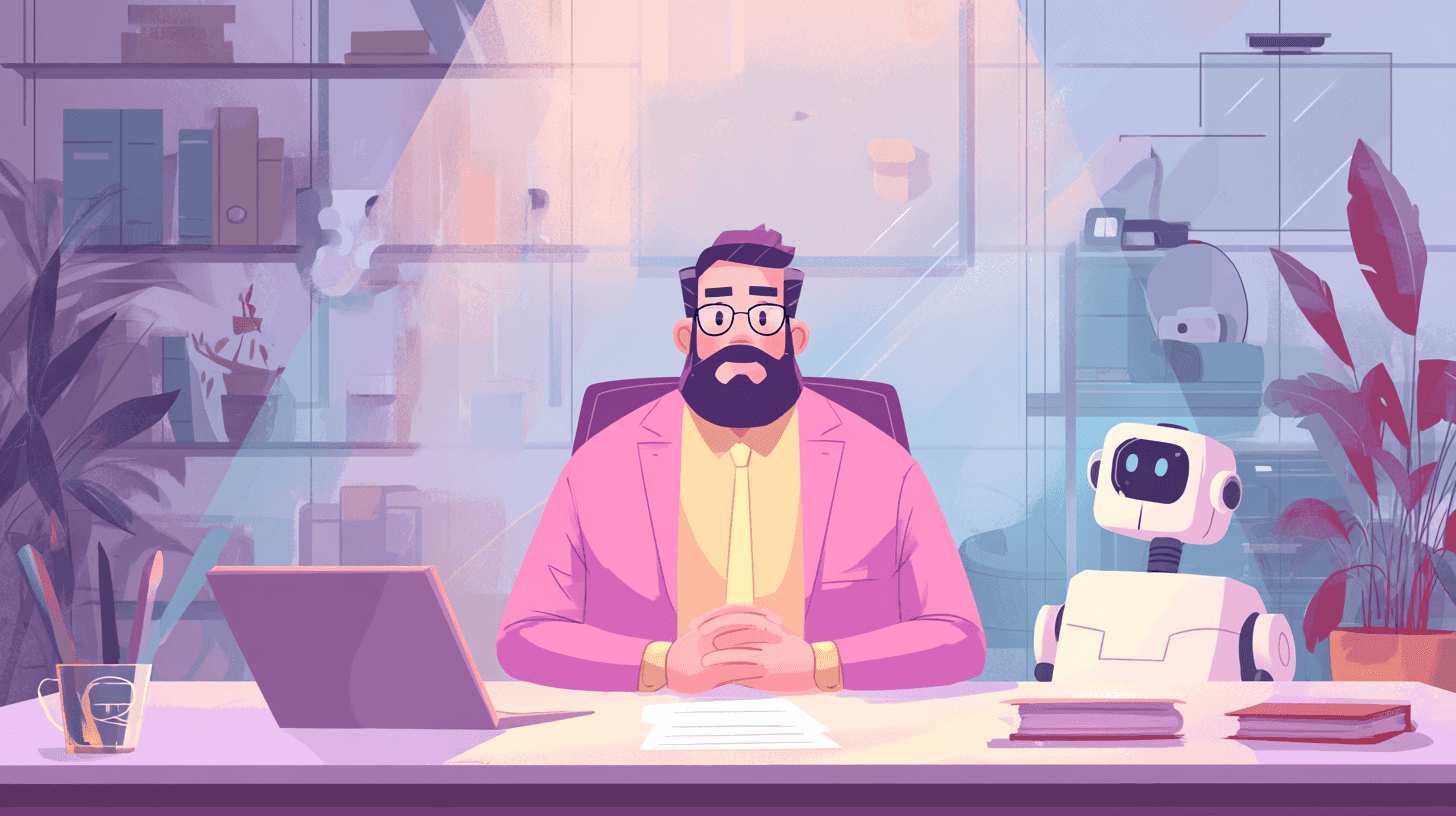 crimedy7_illustration_of_an_ai_agent_in_an_office_--ar_169_--_f9dd9be8-e11a-4b30-847b-dfcc4f5967f8_1