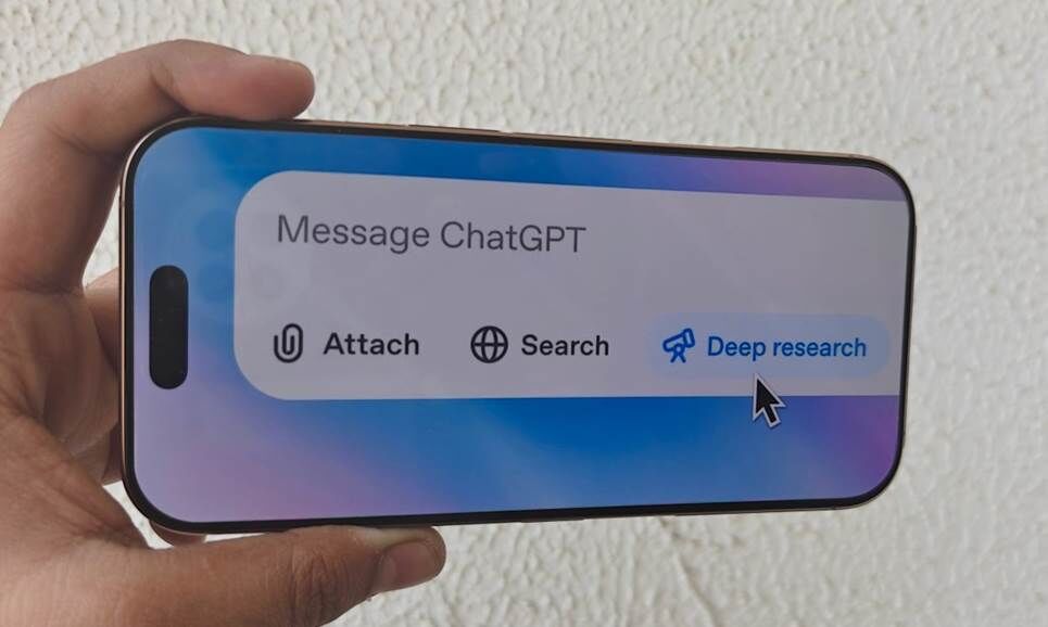 Tùy chọn Nghiên cứu sâu cho ChatGPT.