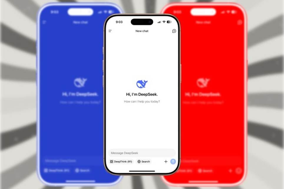 Chatbot AI DeepSeek chạy trên iPhone.