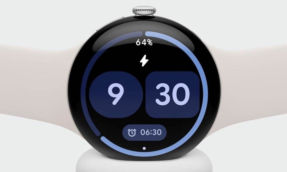 Mặt trước của Google Pixel Watch 4.