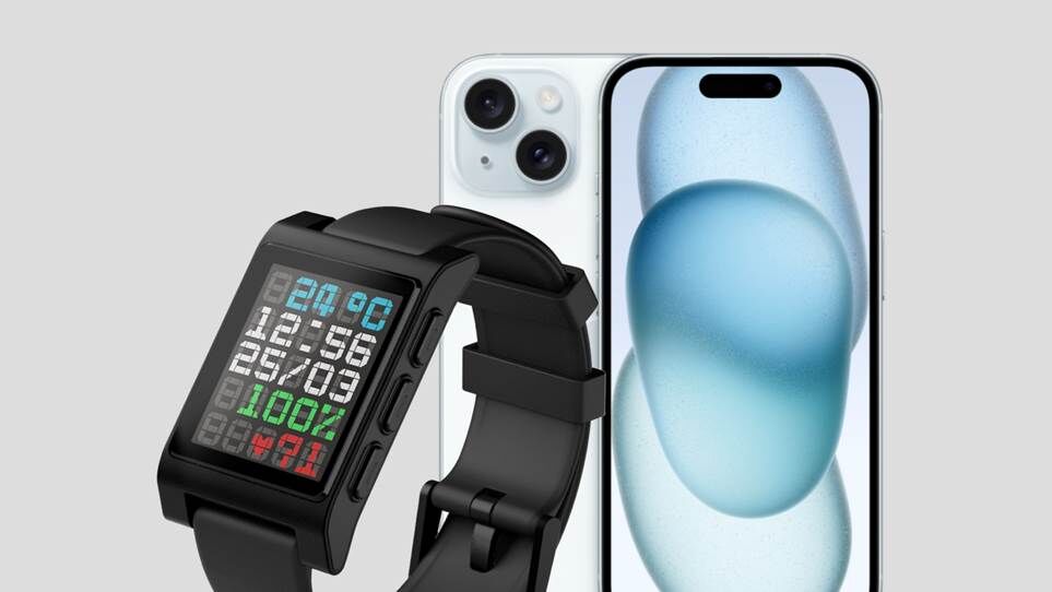 Core Time 2 + iPhone 15 màu xanh
