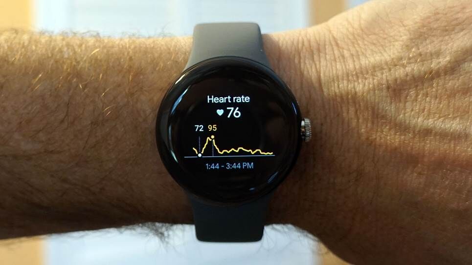 Nhịp tim của Google Pixel Watch