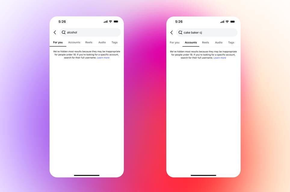 Instagram sẽ ngăn chặn thanh thiếu niên xem hoặc nhắn tin trực tiếp cho các tài khoản có nội dung 18+.